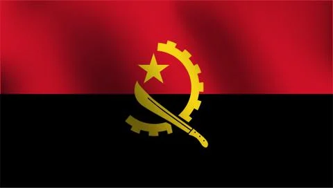Flag of Angola - Vector Illustration Stock Illustration