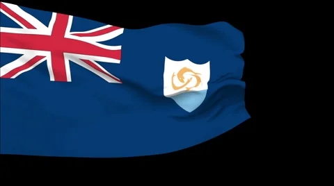 Flag of Anguilla Stock Footage 1052994