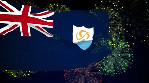 Flag of Anguilla Stock Footage 1053010