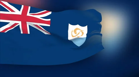 Flag of Anguilla Video stock 1053022
