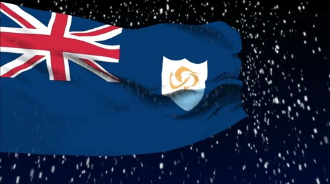 Flag of Anguilla Video stock 1053033