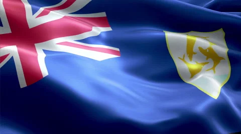 Flag Anguilla Vídeos de archivo 47711714