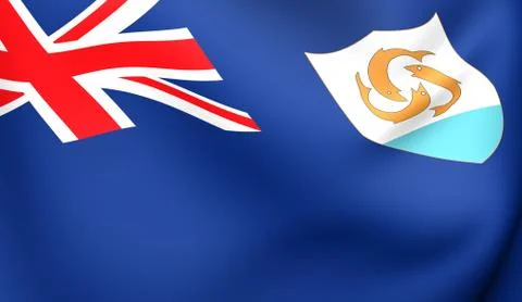 Flag of anguilla Stock Illustration