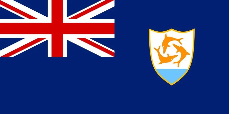 Flag of Anguilla Stock Illustration