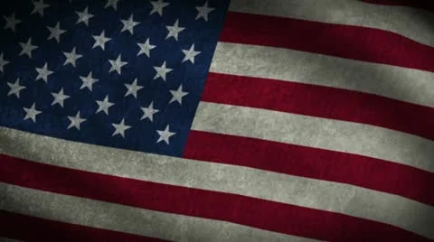 Flag Animation 3 GRunge True Color Stock Footage 12378467