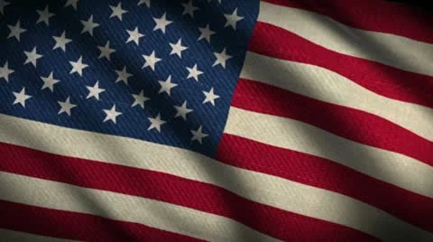 Flag Animation 5 Fabric True Color Stock Footage 12378598