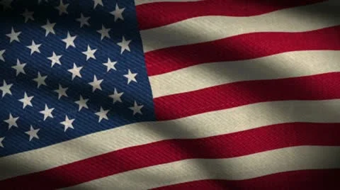 Flag Animation 6 Fabric True Color Stock Footage 12378685
