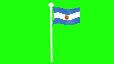 Flag ANimation Argentina Stock Footage 281679660