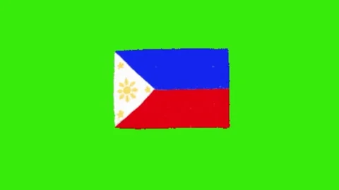 Flag animation on chroma key background Stock Footage 330038042