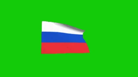 Flag animation on chroma key background 動画素材 330038093