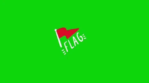 Flag animation on green screen Vídeo Stock 331750642