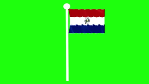 Flag ANimation Paraguay Stock Footage 281679717