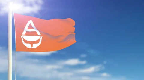 Flag of Antarctica Stock Footage 1053061