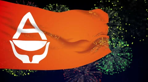 Flag of Antarctica Stock Footage 1053075