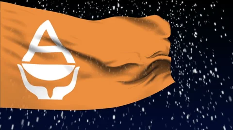 Flag of Antarctica Stock Footage 1053110