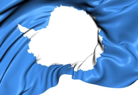 Flag of antarctica Stock Illustration
