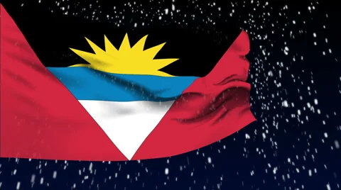Flag of Antigua and Barbuda Video stock 1053221