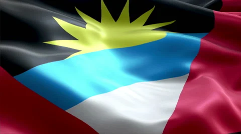 Flag Antigua and Barbuda Video stock 47711897