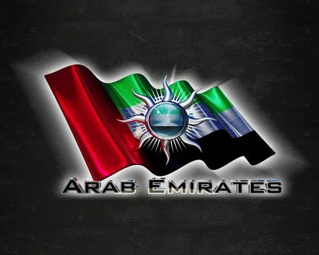 Flag Arab Emirates quality designer flag イラスト素材