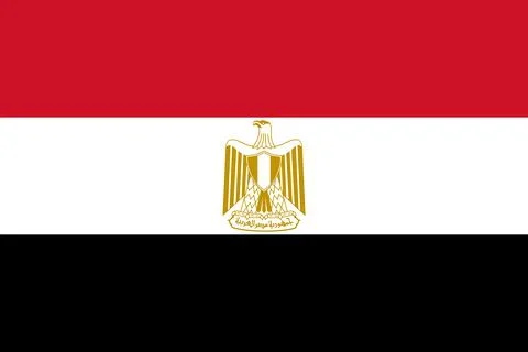 Flag of Arab Republic of Egypt Stock Illustration