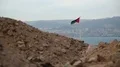 Flag of the Arab Revolt in Aqaba, Jordan HD Footage