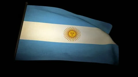 Flag Argentina 01 Stock Footage 11145599