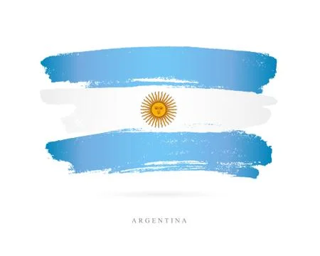 Flag of Argentina. Abstract concept Stockillustratie