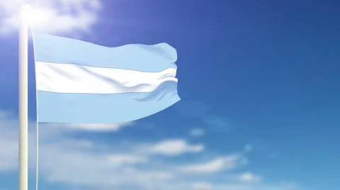 Flag of Argentina Video stock 1053254