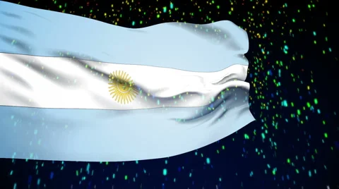 Flag of Argentina Video stock 1053326