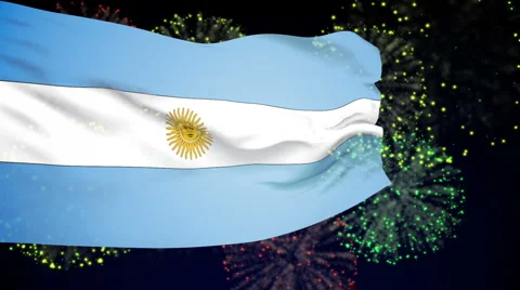 Flag of Argentina Video stock 1053341