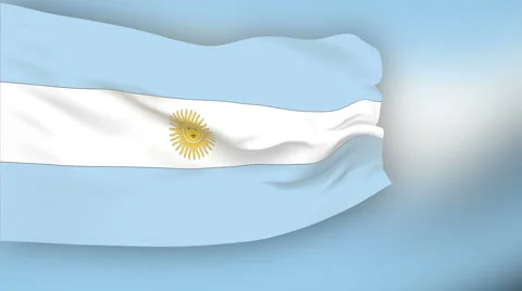 Flag of Argentina Video stock 1053360