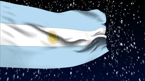 Flag of Argentina Stock Footage 1053375