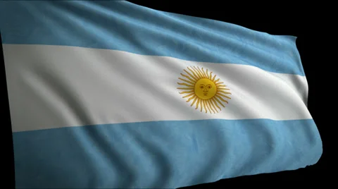 Flag Argentina Stock Footage 36875035