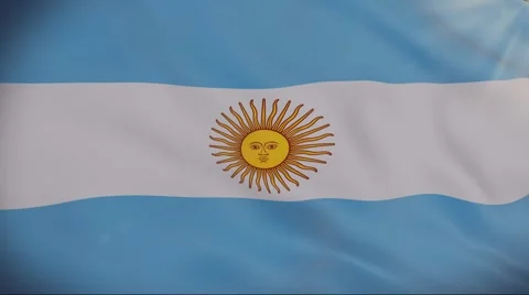 Flag of Argentina Stock Footage 51958618