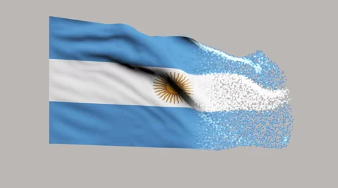 Flag of Argentina Stock Footage 65166445