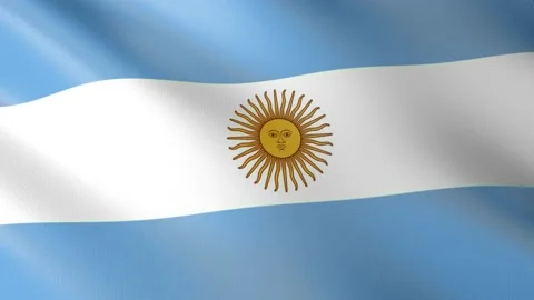 Flag of Argentina Stock Footage 150606815