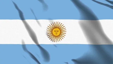 Flag of Argentina Stock Footage 242803678