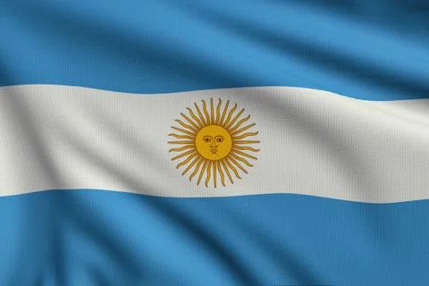 Flag of argentina Stock Illustration