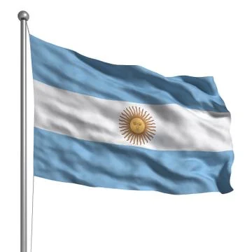 Flag of argentina Stock Illustration