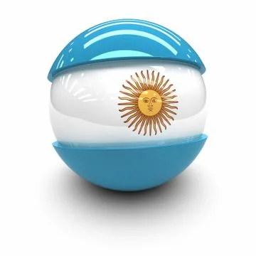 Flag of argentina Stock Illustration