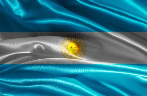 Flag of argentina Stock Illustration