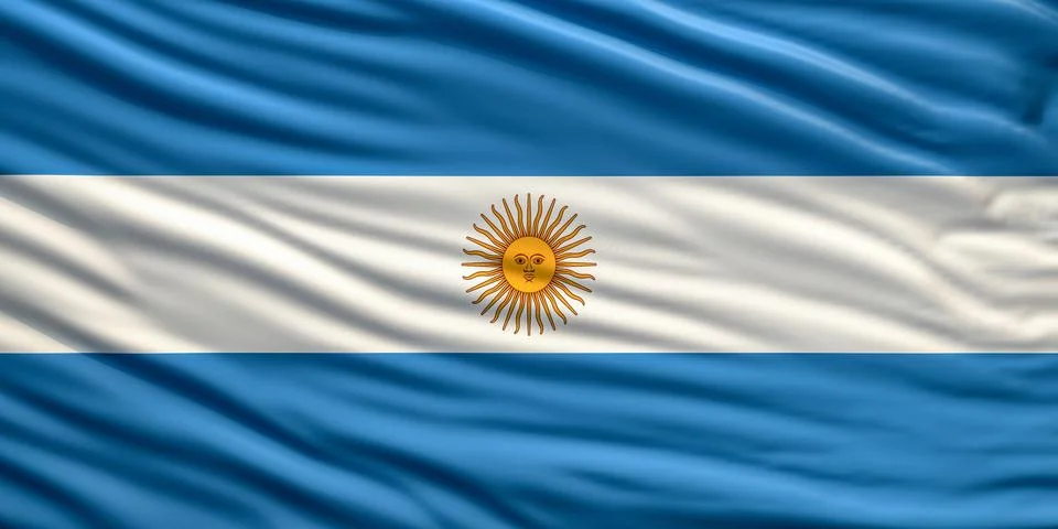Flag of argentina Stock Illustration