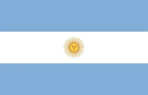 Flag Of Argentina Illustrazione stock