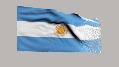 Flag of Argentina Stock Illustration