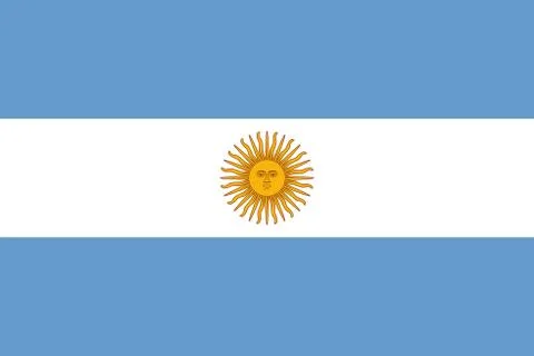 Flag of Argentina Stock Illustration