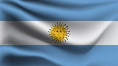 Flag of Argentina Stock Illustration
