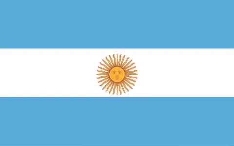 Flag of Argentina Stock Illustration