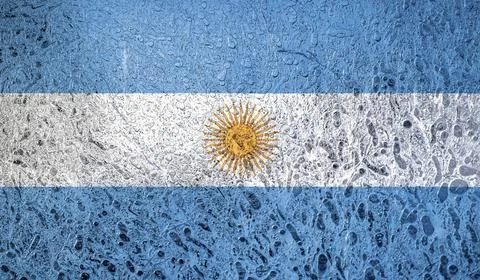 Flag of Argentina Illustrazione stock