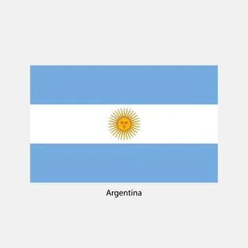 Flag of Argentina. Stock Illustration