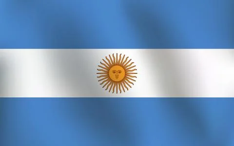 Flag of Argentina - Vector Illustration Stock Illustration